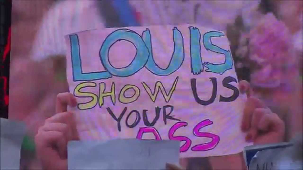 Liam reading signs and Louis shows the audience his ass in Helsinki 27.6.2015