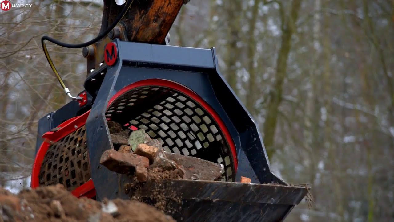 PRZESIEWACZ BĘBNOWY [ ŁYŻKA PRZESIEWAJĄCA] do gruzu PSB500 / SCREENING DRUM PSB 500