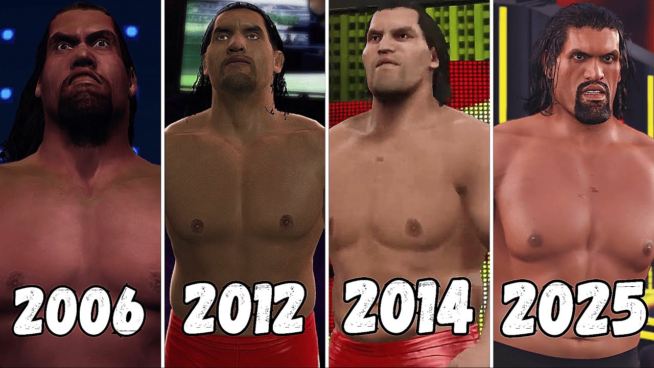 Evolution of The Great Khali Entrance 2007 -2025 - WWE Games