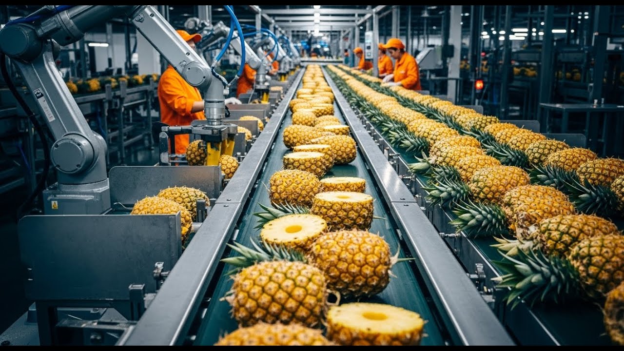 How They Harvest Pineapples for Juice: Inside the World’s Biggest Pineapple Factory