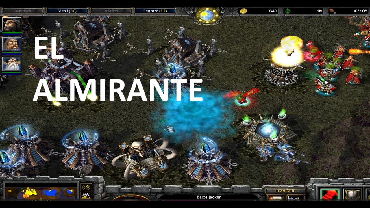 WarCraft III Empire of the Tides LEGION Human, BloodElf y Naga vs Undead, Nerubian y troll