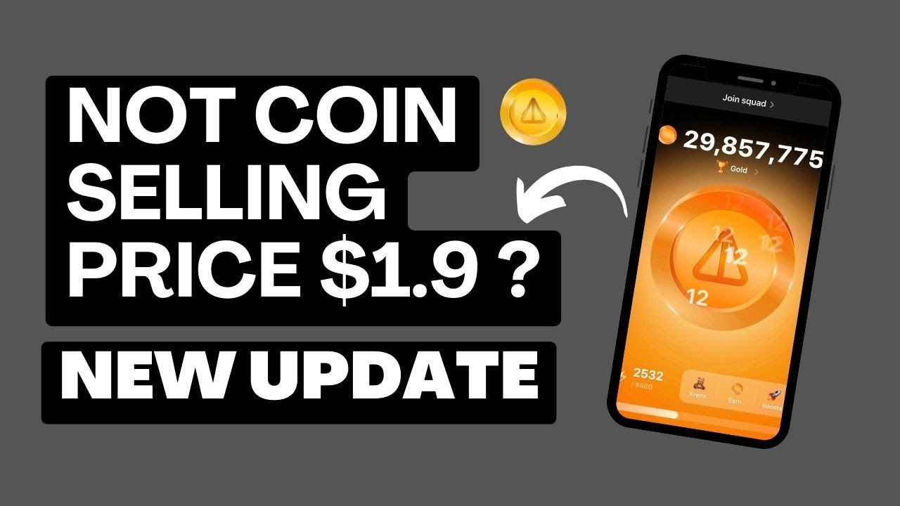 Notcoin Update ⛏  Pre-Launch Token | 3 Days Until Listing for NOT