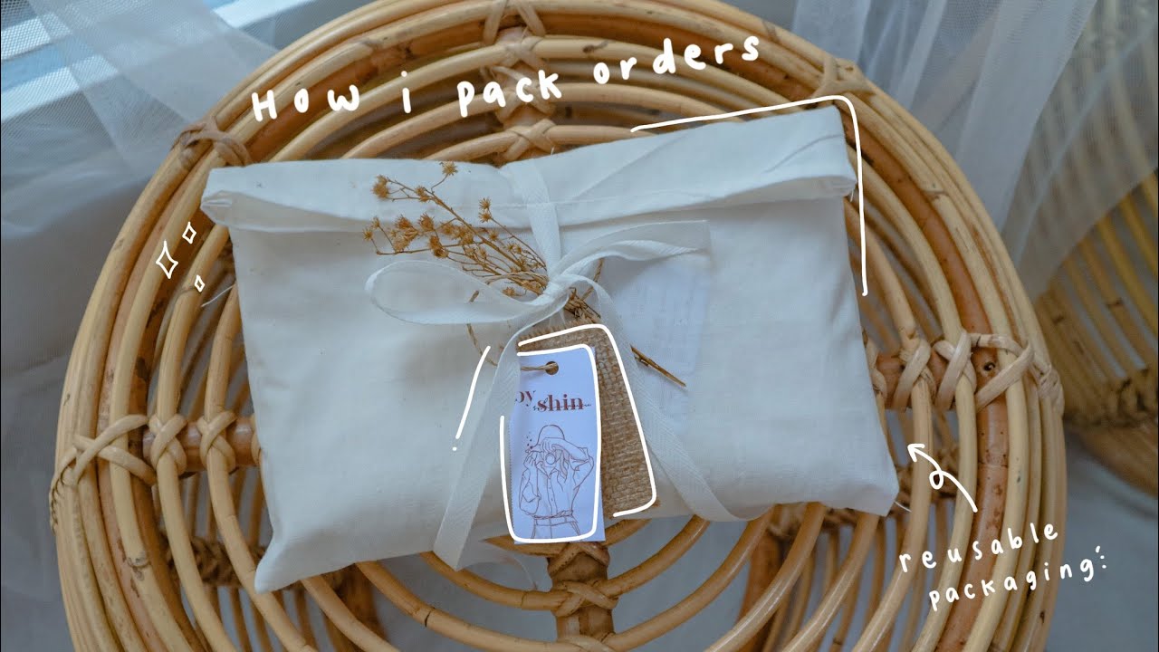 Studio Vlog: Pack Orders for My shop, Reusable Packaging | Small Business Journey 🇲🇨 Indonesia