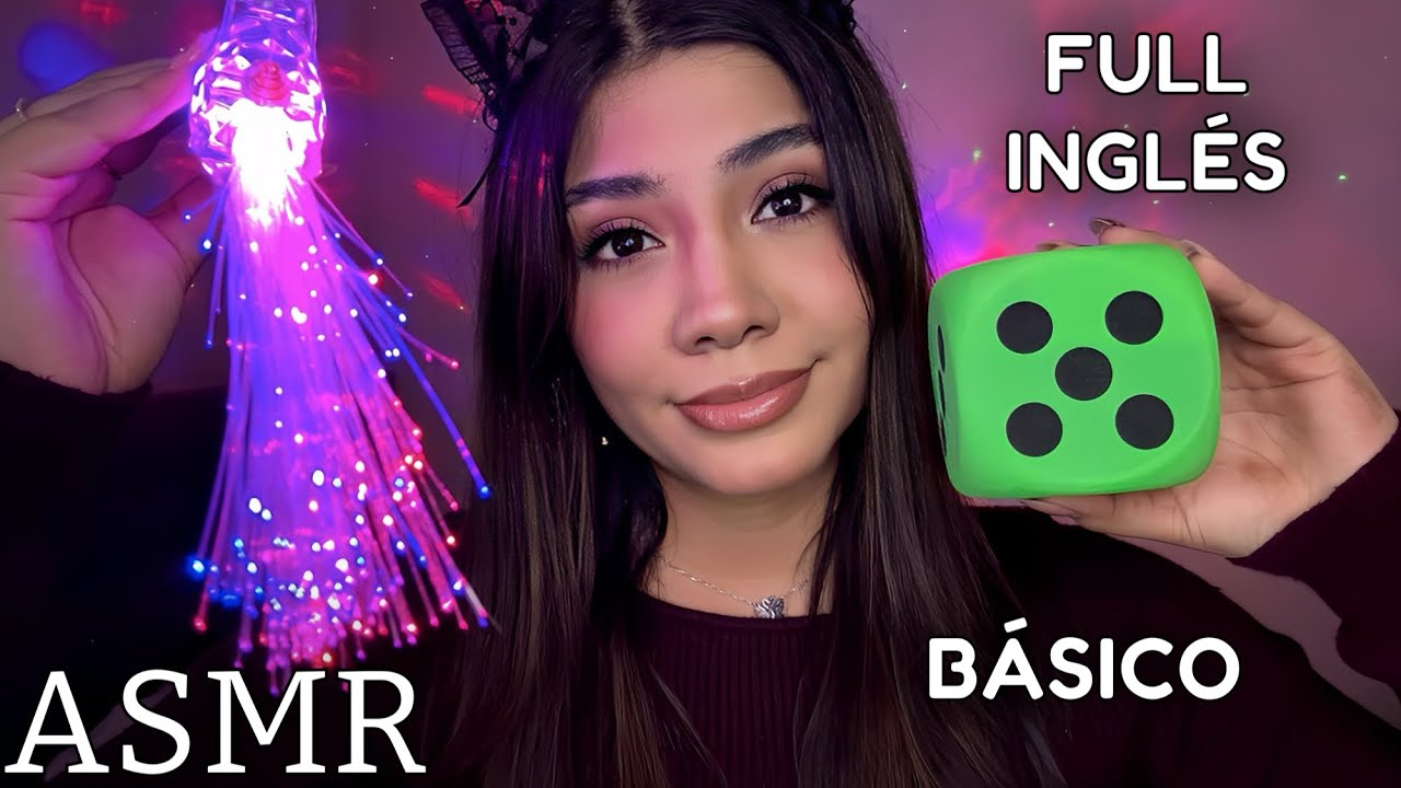 ASMR/ MI PRIMER ASMR EN INGLES / TRIGGERS IN ENGLISH (SPIT PAINTING + SIGUE MIS INSTRUCCIONES y más)
