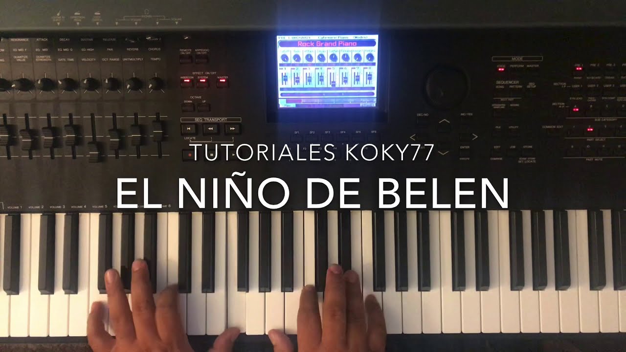“El niño de Belen”  Tutorial en Piano - Buscadme y Vivireís - Marcos Vidal