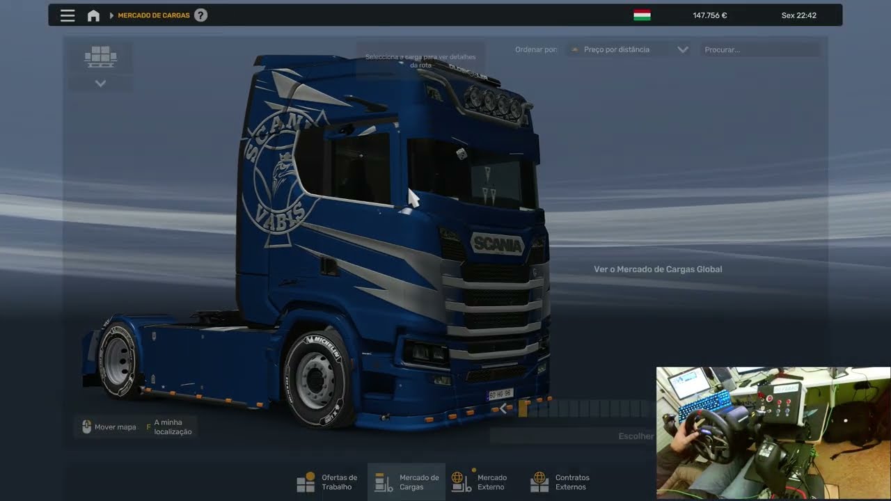 ETS 2 Idu Faraó carga desde Pécs (H) para Split (HR)