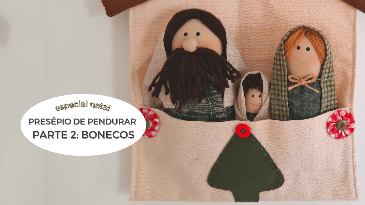 PRESÉPIO de pendurar. Parte 2: Fazendo os BONECOS