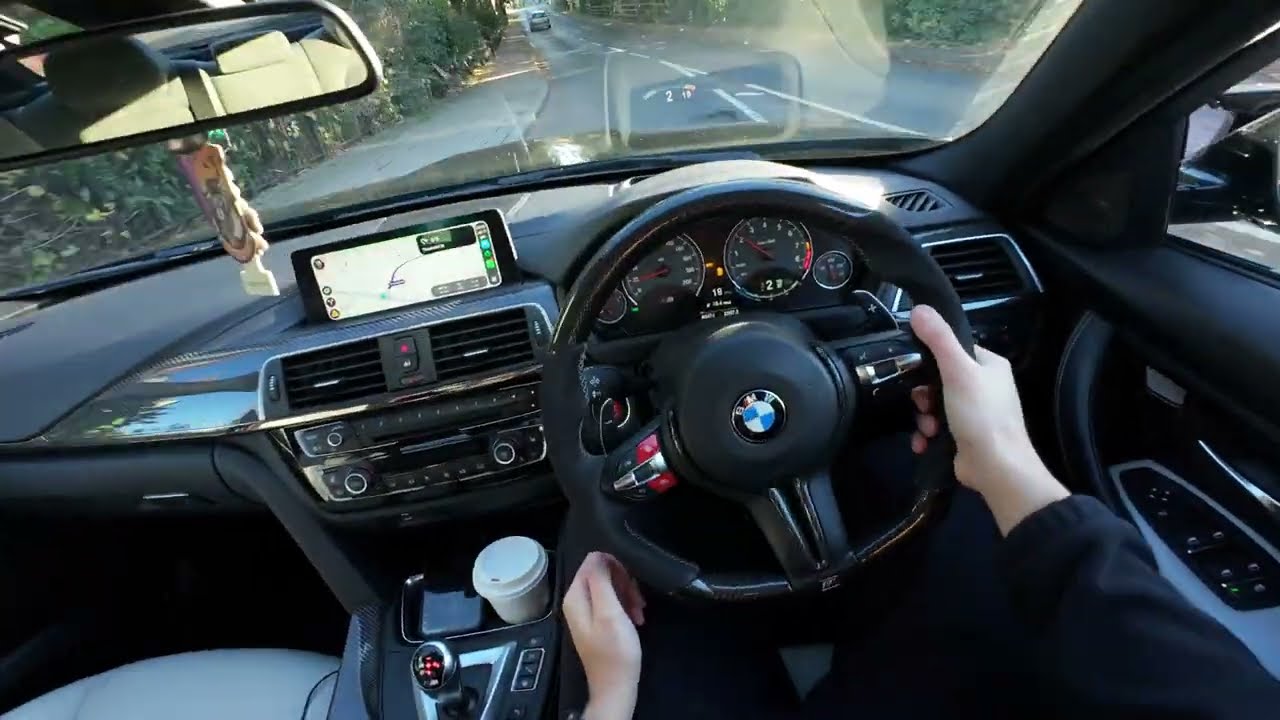 BMW M3 F80 450HP S55 POV COFFEE RUN LONDON ROADS WITH MIC'd EXHAUST (LOUD EXHAUST) 💥💨