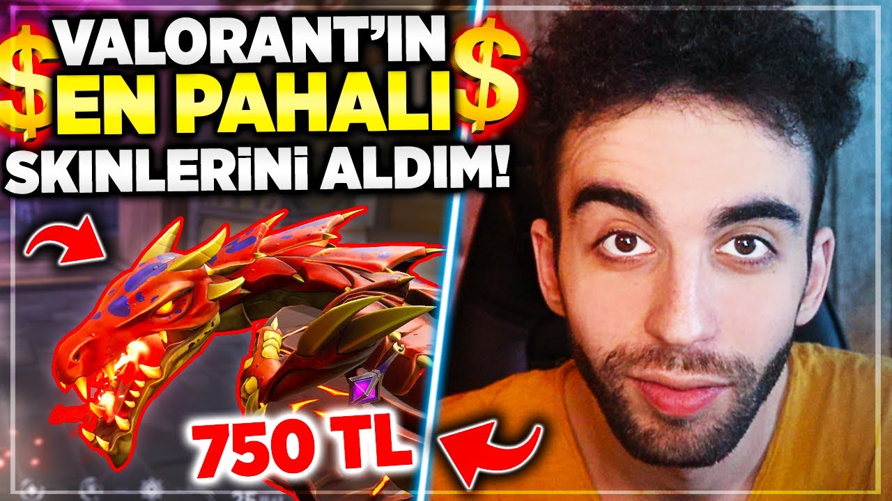 750 TL'LİK VALORANT'IN EN PAHALI SKINLERİNİ ALDIM!! 40 VURDUM!! EFSANE!! | Valorant