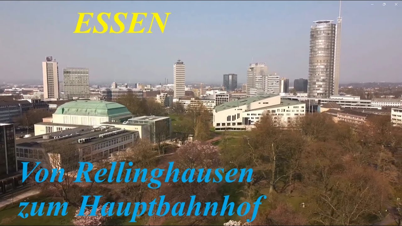 Dss Ruhrgebiet von oben und unten : Von Essen Rellinghausen durch die alte Heimat nach Essen HBf