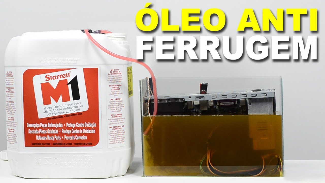 MERGULHEI o computador no ÓLEO ANTI FERRUGEM... o que aconteceu?