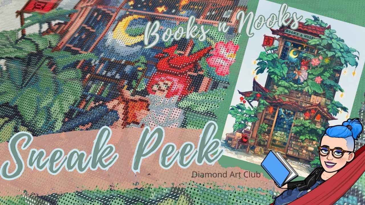 💎 Diamond Art Club | Sneak Peek | Books n Nooks | YuumeiArt | Drei Dinge die ich liebe….🥰📚