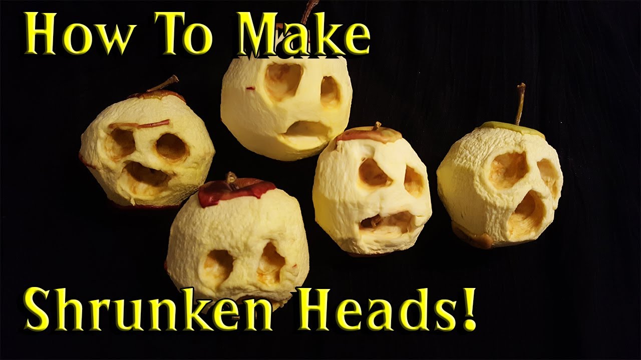Shrunken Heads For Halloween! (Dehydrated Apple Heads!)