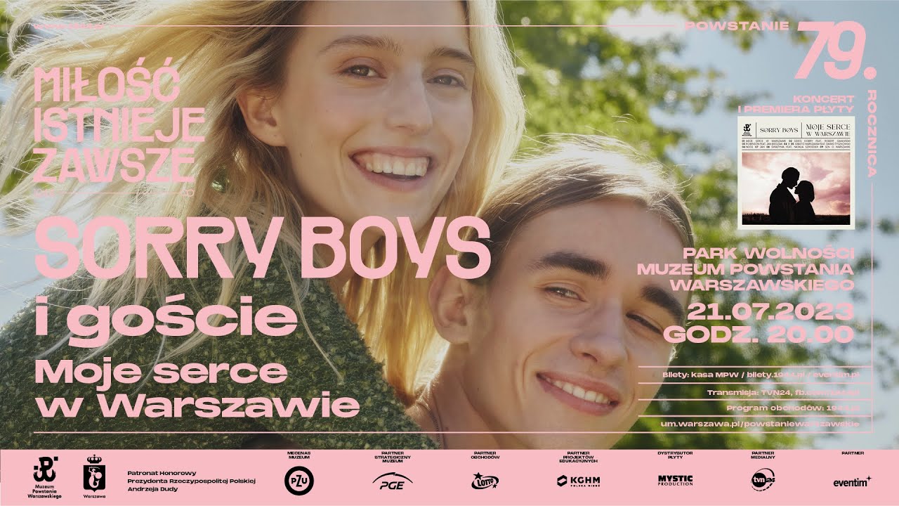 KONCERT MOJE SERCE W WARSZAWIE: Sorry Boys i Robert Gawliński, Natalia Szroeder, Dawid Tyszkowski