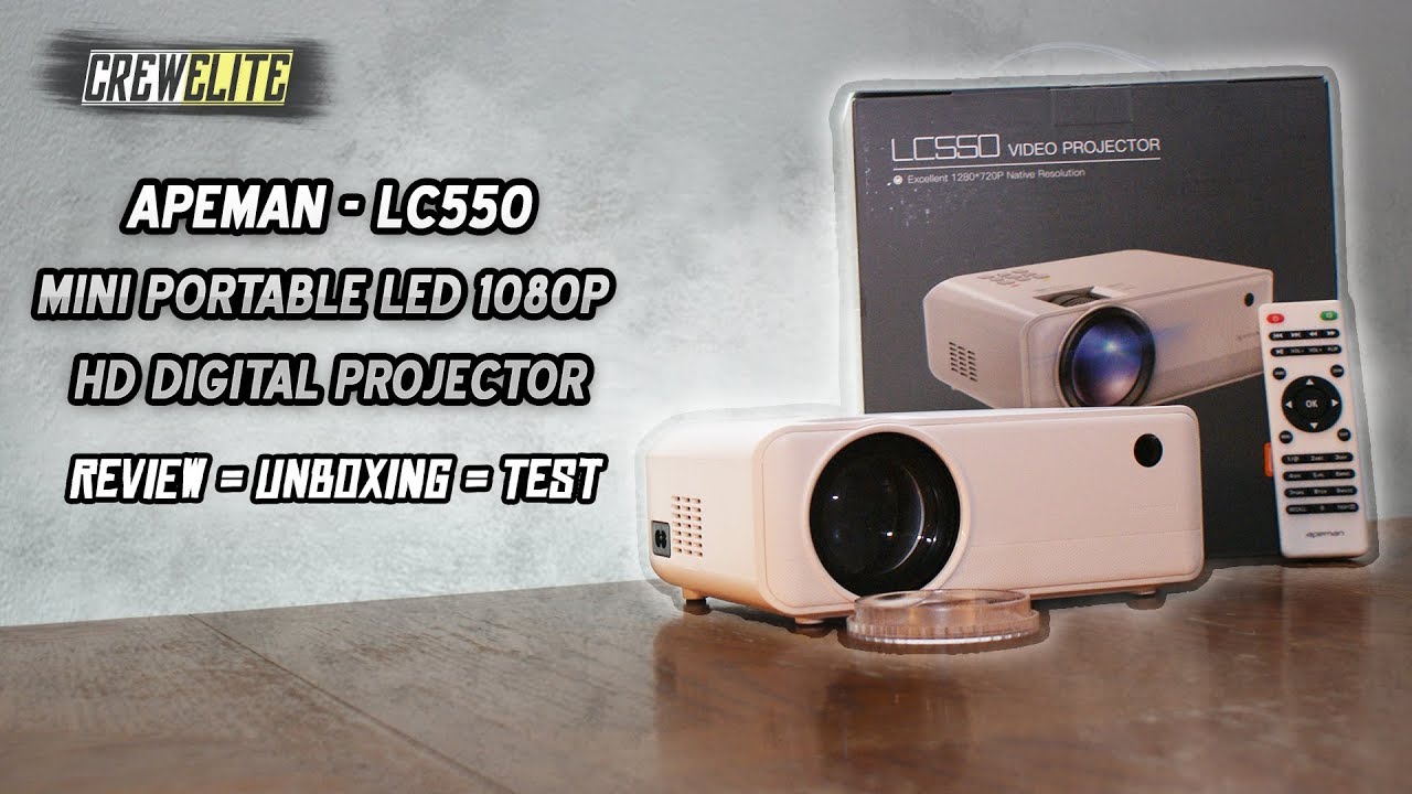 Apeman - LC550 Mini Portable LED 1080P HD Digital Projector | 2020's Best Projector [REVIEW]