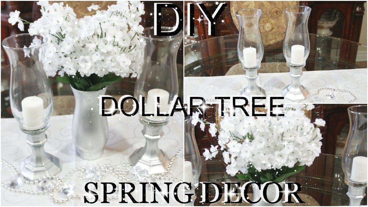 DIY DOLLAR TREE SPRING FLOWER ARRANGEMENT & CANDLE HOLDERS | PETALISBLESS🌹
