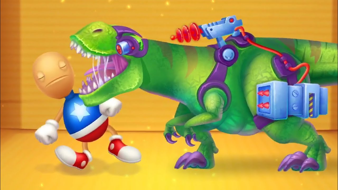 TYRANNOSAURUS REX ROBOT vs ALIEN vs The Buddy | Kick The Buddy: Forever