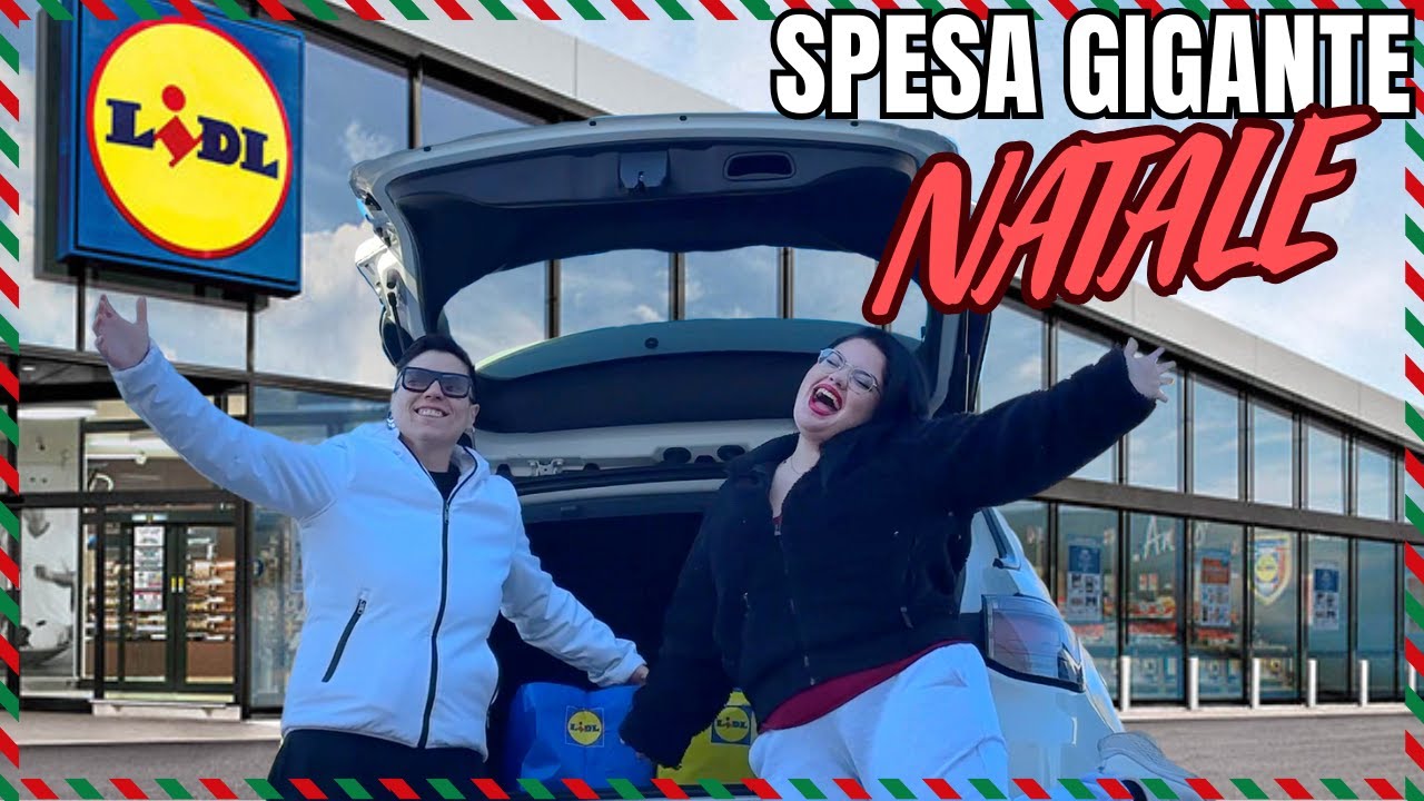 SPESA GIGANTE PER NATALE E SVUOTA LA SPESA  LIDL / chiara paradisi
