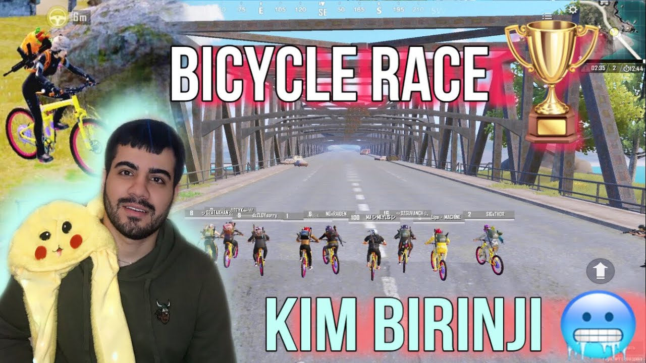 PUBG MOBILE BICYCLE RACE ! NEW 1.9 UPDATE.BISIKLET YARISI!TURKMEN PUBG  MOBILE CHALLENGE #pubgmobile