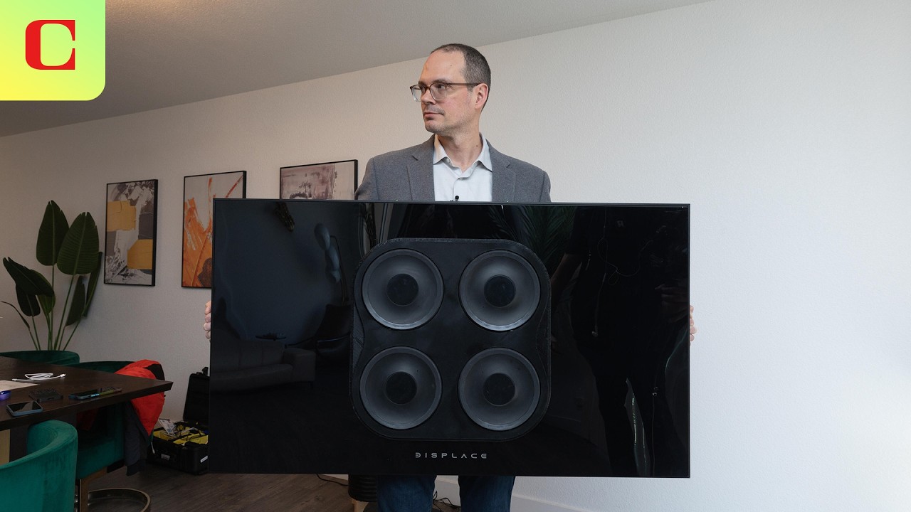 Displace TV Pro использует присоски, чтобы повесить телевизор где угодно