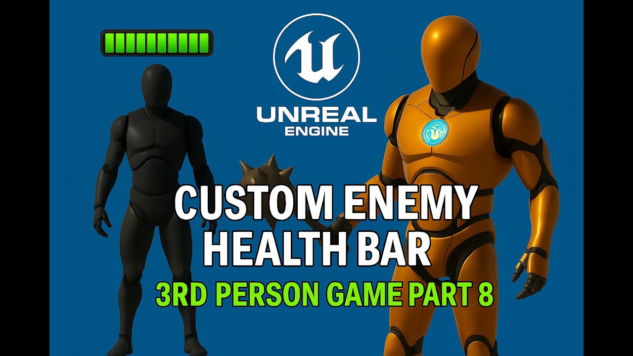 Unreal Engine 5 – Custom Enemy Health Bar & Death Logic (Blueprint Tutorial Part 8)