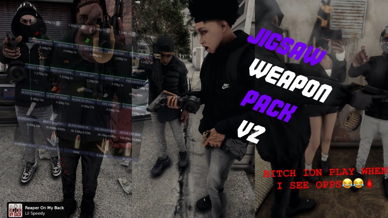 [$15] Jigsaw Weapon Pack V2 | Addon Weapons for FiveM | High Quality Pack for Cheap! (2025)