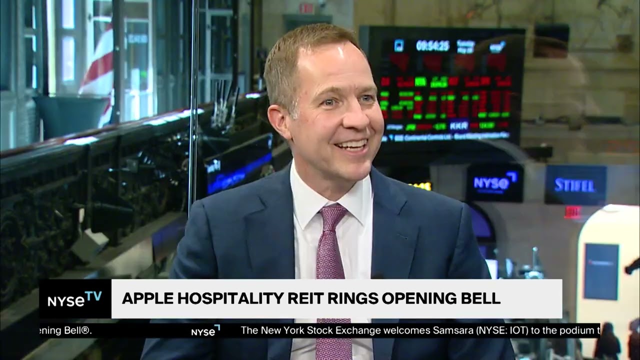 Justin Knight, CEO, Apple Hospitality REIT Joins NYSE TV Live