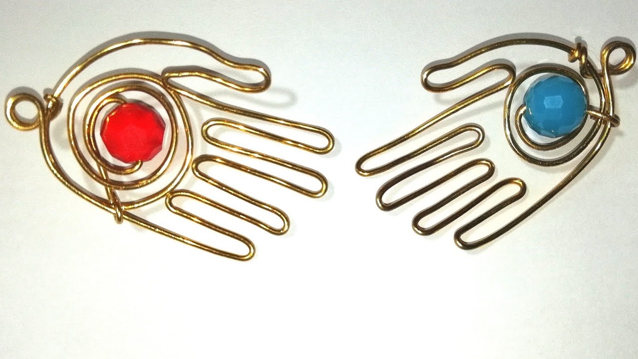 Hand pendant! Easy wire hand tutorial