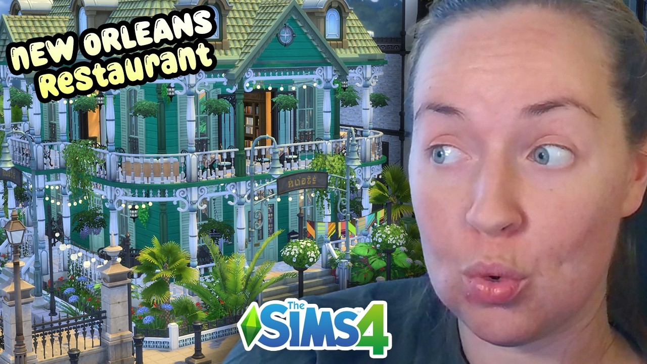 Willow Creek Restaurant Build for My New Orleans Save #sims4 #speedbuild