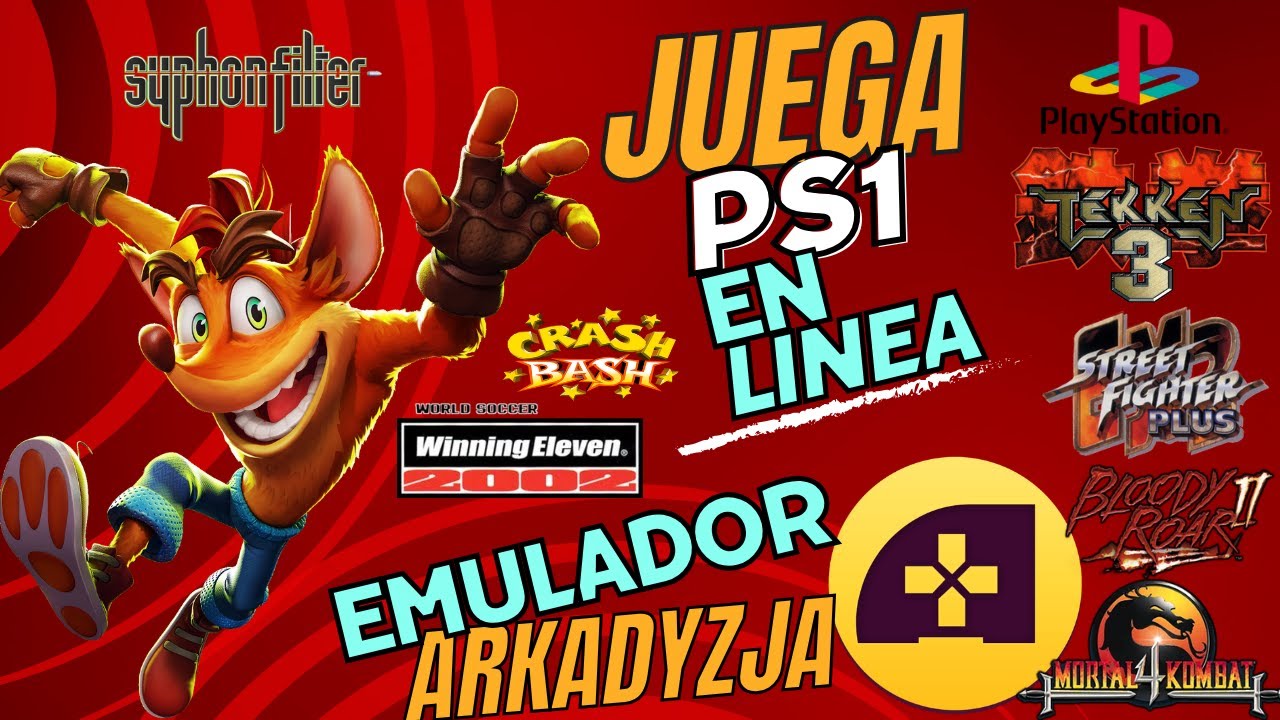 Arkadyzja Emulador  juega PS1 online!!!