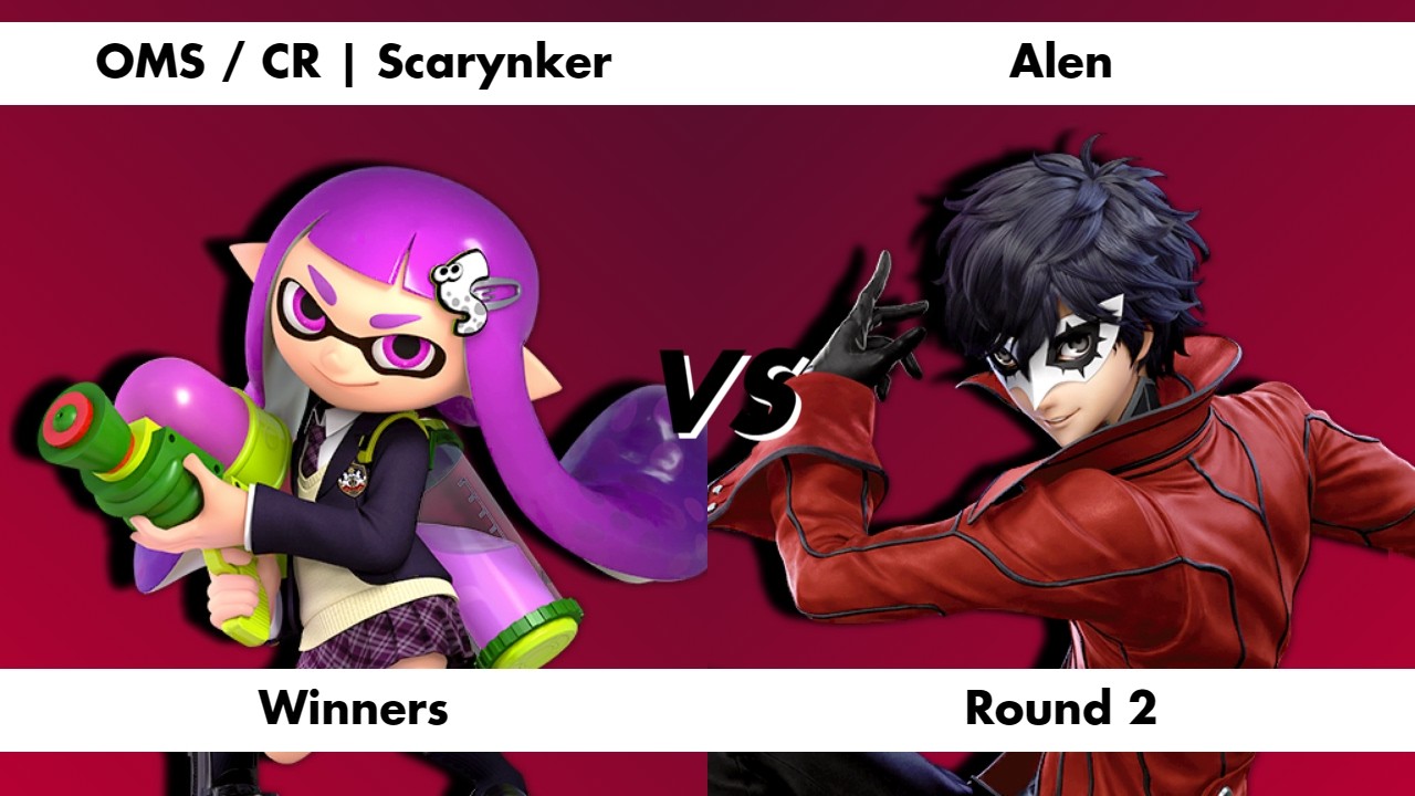 Mashers Dojo - OMS / CR | Scarynker (Inkling) vs. Alen (Joker) - Winners Round 2