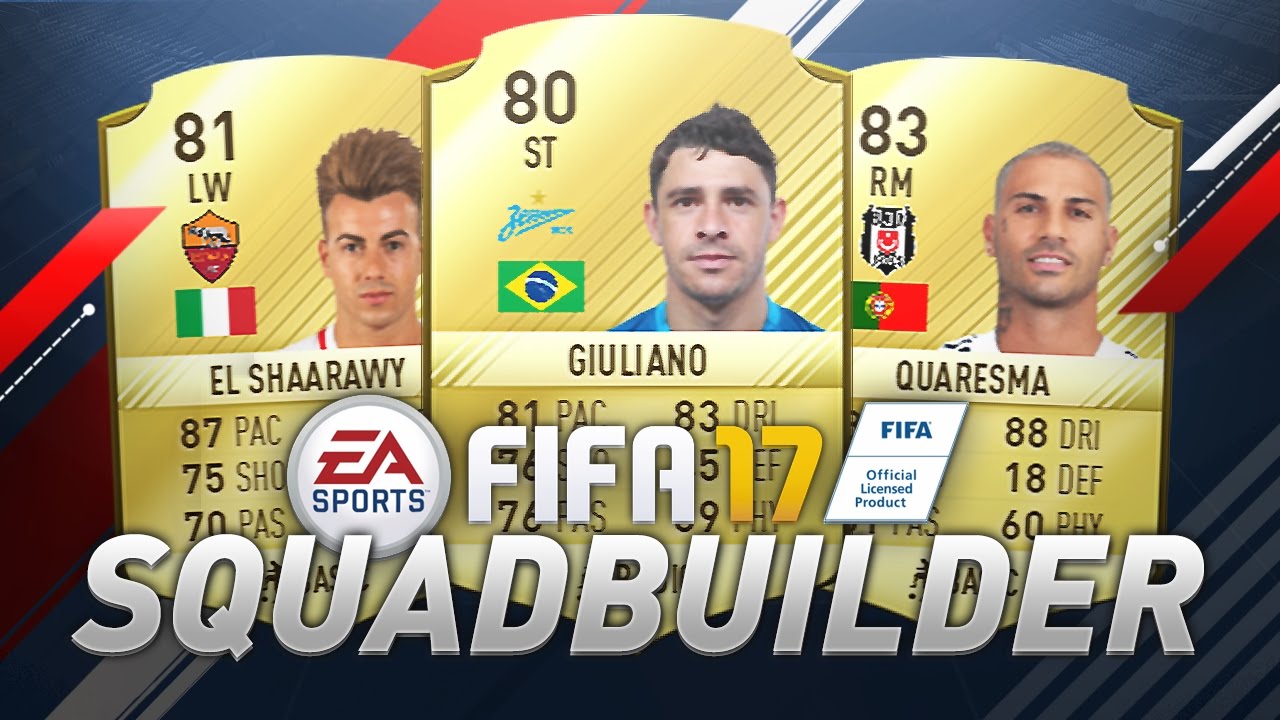 FIFA 17 - 10K SKILL SQUADBUILDER w/ QUARESMA, EL SHAARAWAY AND GIULANO!