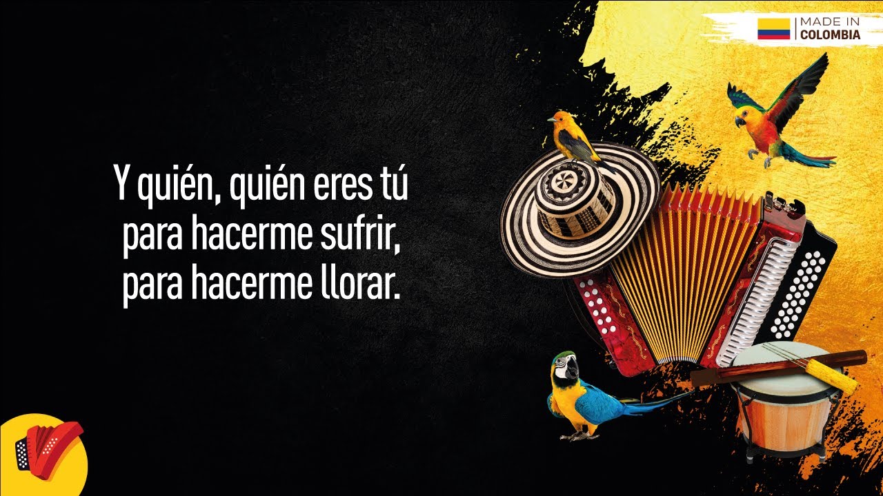 Qui&eacute;n Eres T&uacute;, Daniel Calder&oacute;n & Los Gigantes Del Vallenato, Video Letra - Sentir Vallenato