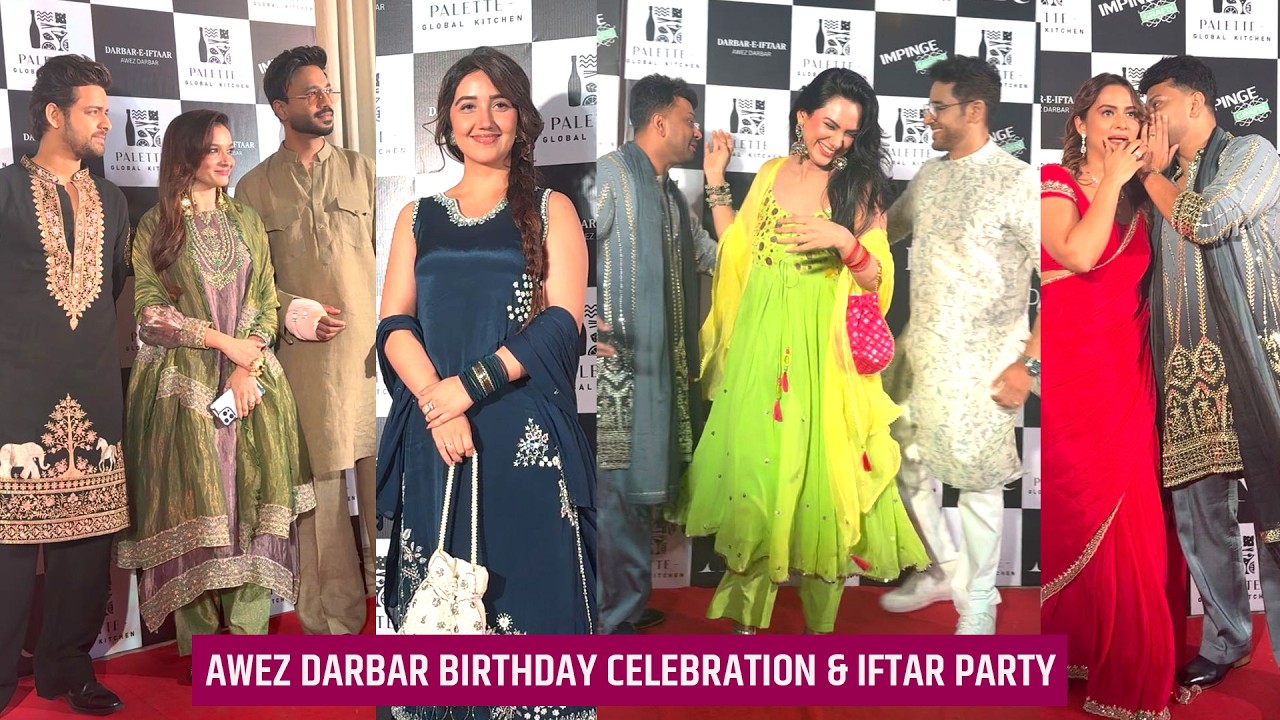 Ankita, Vicky, Archana, Ashnoor, Gaurav Khanna, Manisha, Neelam At Awez Darbar Birthday & IftarParty