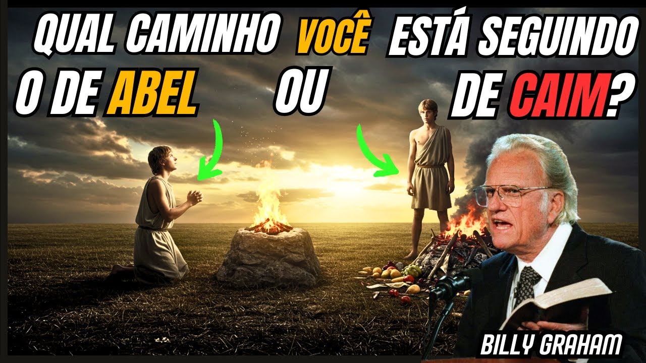 Você está trihando qual Caminho diante de Deus, o de Abel ou de Caim?  - Billy Graham
