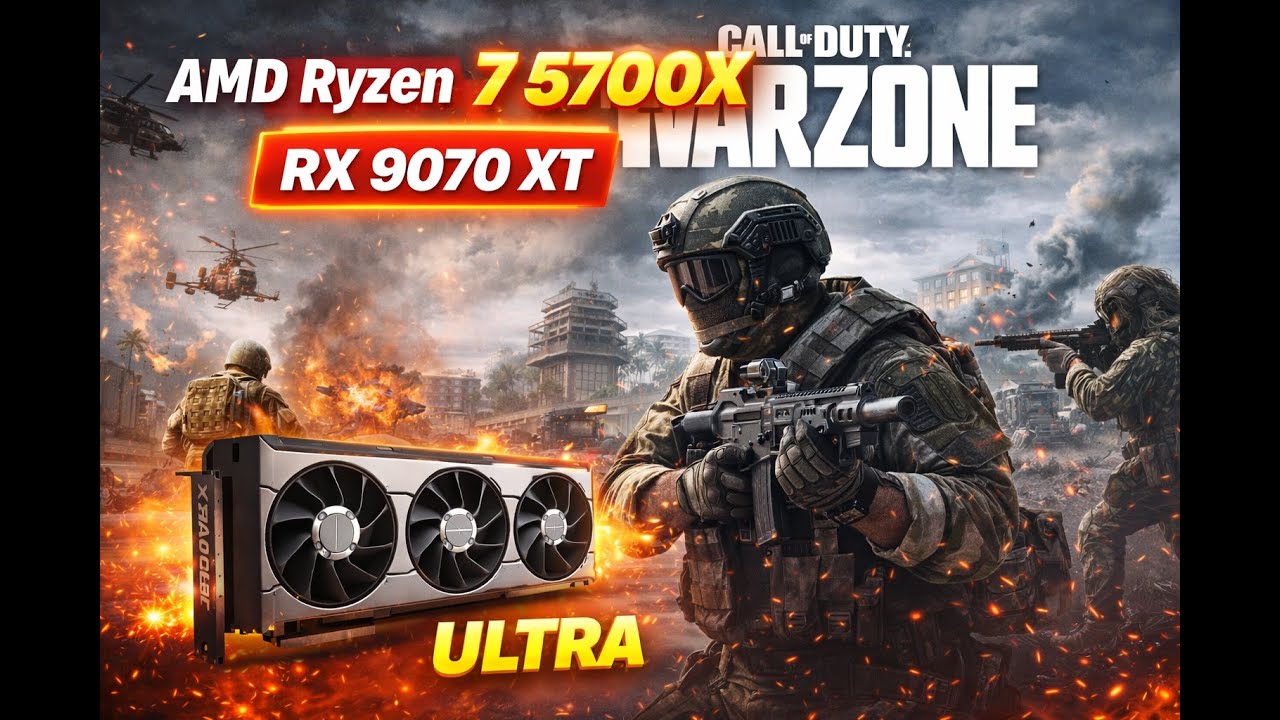 Warzone auf ULTRA GRAFIK 😳 | Ryzen 7 5700X + RX 9070 Gameplay
