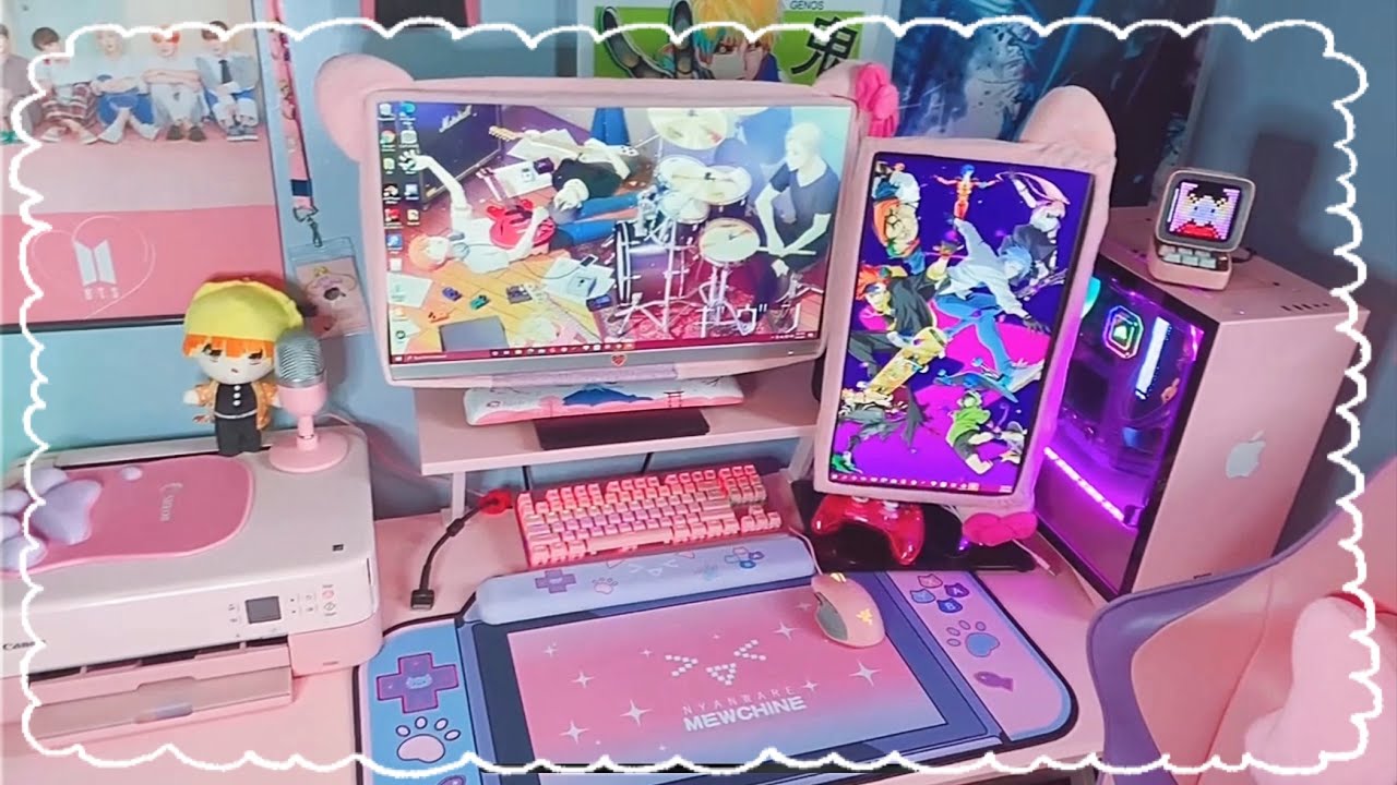 Pink Gaming Setup 2021 [Updated]