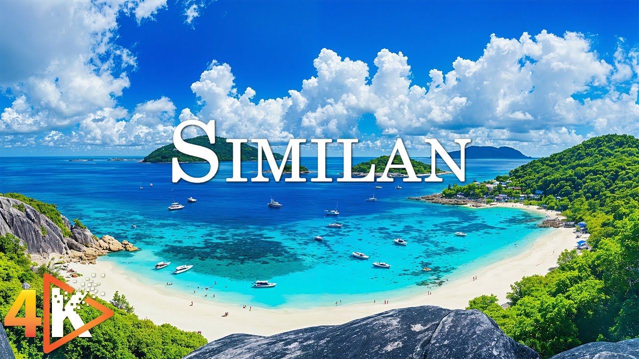 Similan 4K - Crystal-Clear Waters and Stunning Tropical Reefs with Relaxing Music-4K Video Ultra HD