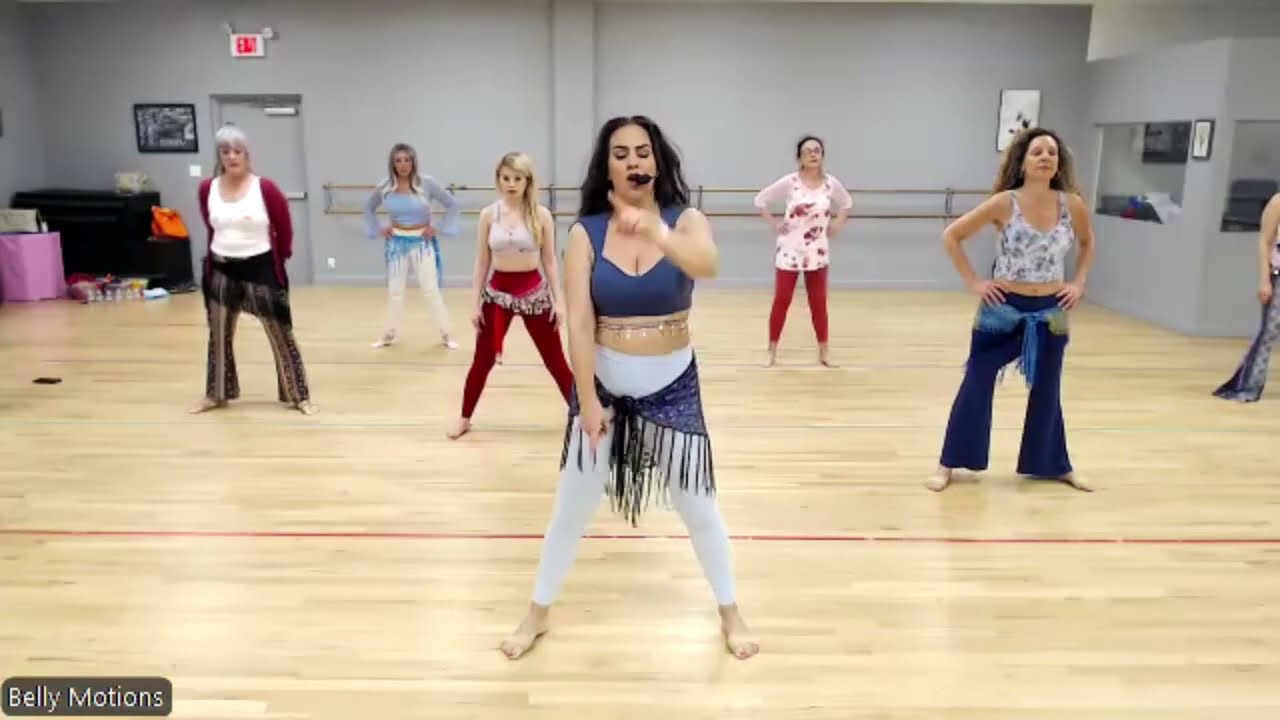 Beginner Belly Dance Class 🌟 #dance #exercise #class