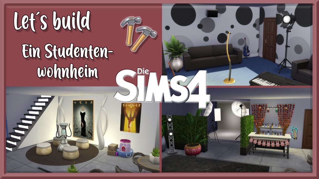 Ein Studentenwohnheim f&uuml;r Einfach Agi Teil 3 / Sims 4 / Kommentiertes Speedbuild