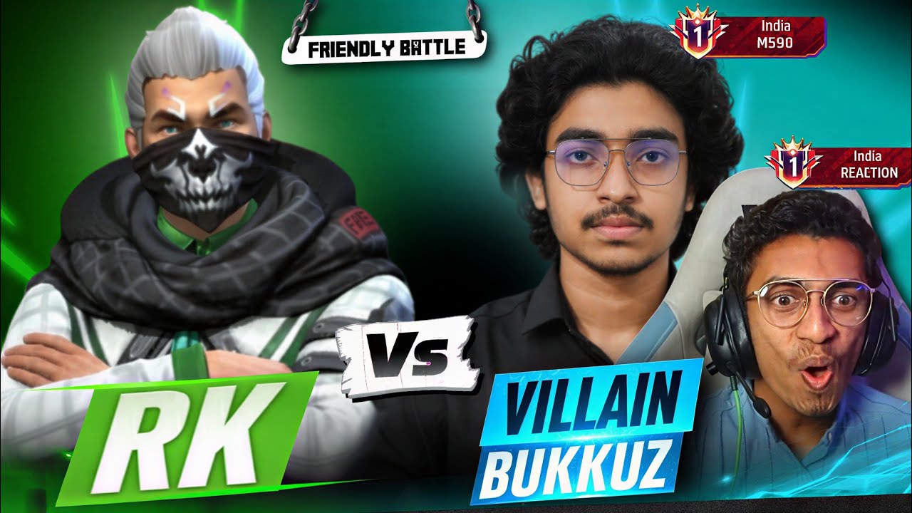 MR RK CAN STOP VILLAIN & BUKKUZ ❓😵 | FRIENDLY BATTLE