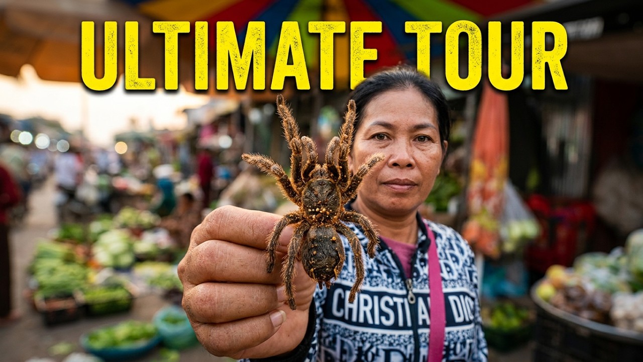 Join the Ultimate Street Food Walk Tour at Cambodia Market – Unveiling the Secrets Food tour 4K
