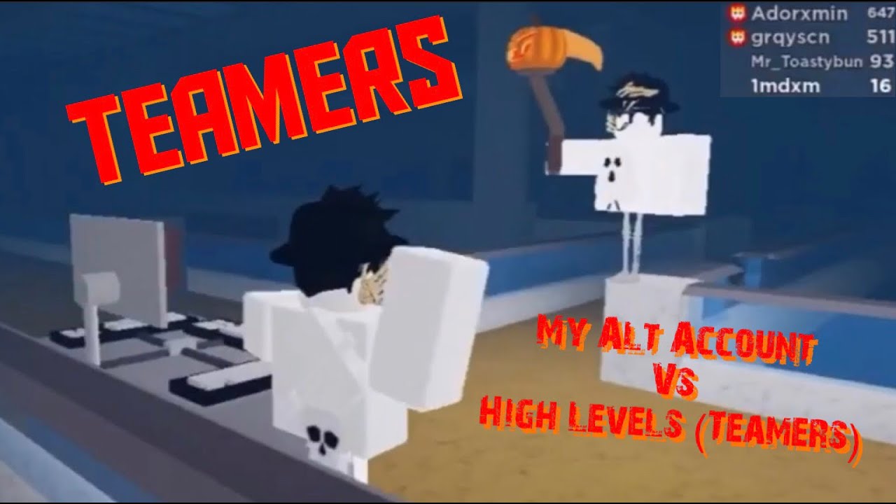 My Alt Account vs High Levels (Teamers) || ROBLOX Flee the Facility