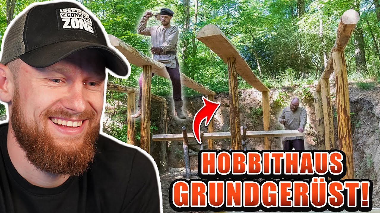 ES GEHT WEITER! - Das Grundgerüst vom Hobbithaus ist fertig! | Fritz Meinecke reagiert