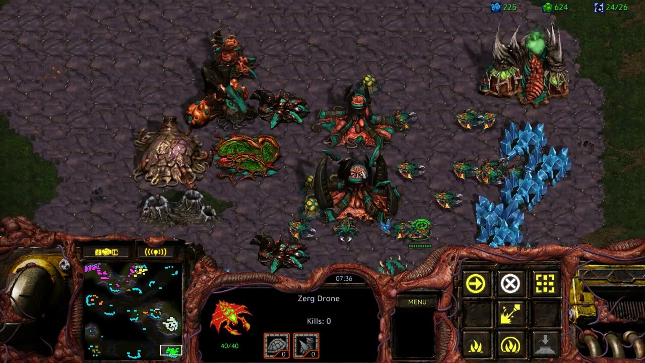 Starcraft Remastered 3v3 BGH as Zerg