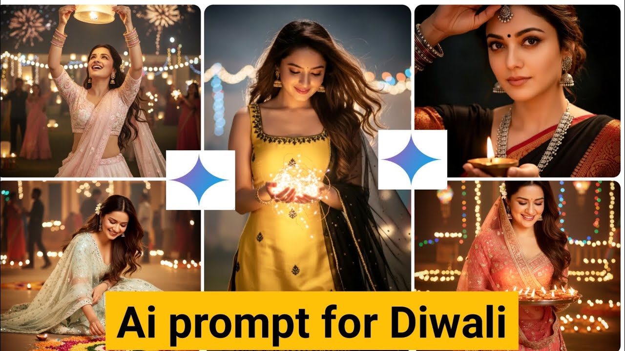 Best Diwali Ai Photo Editing Promots For Girls 2025 🪔✨