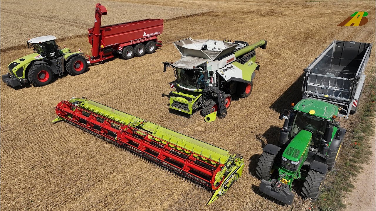 Der neue CLAAS LEXION - Modell 2023 - Mähdrescher Test Drive dreschen Getreideernte Landwirtschaft