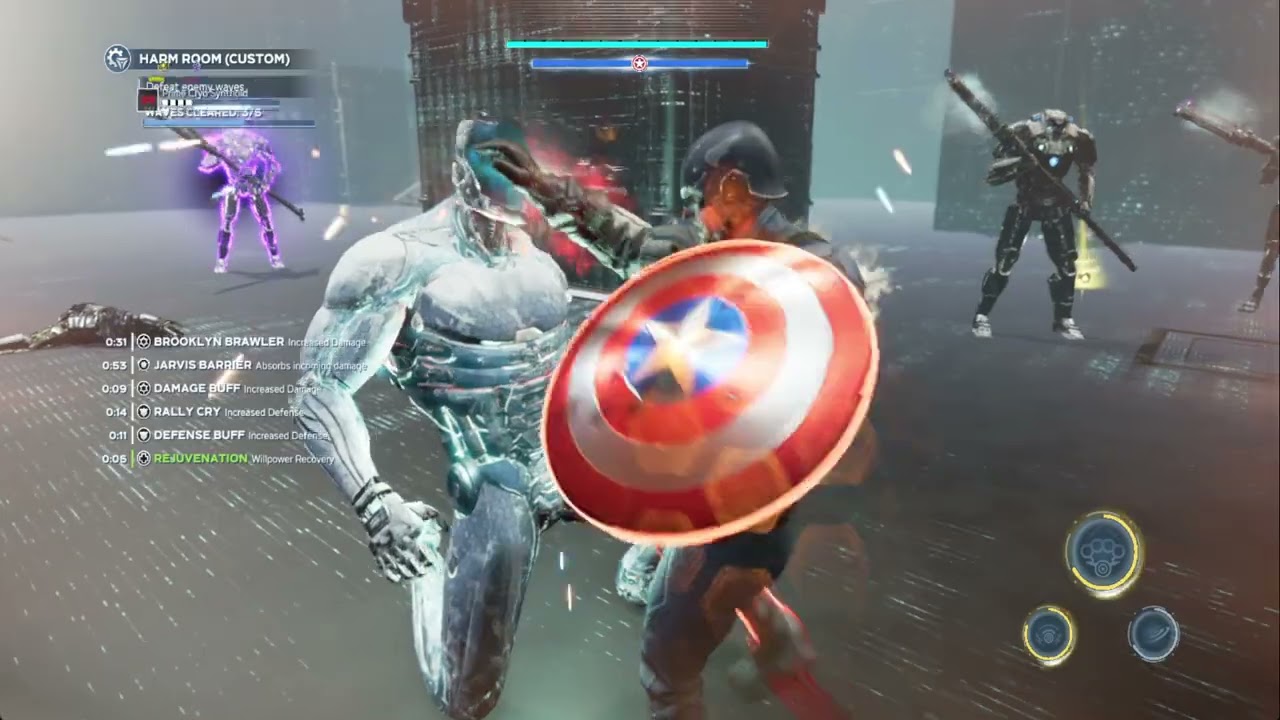 Marvel's Avengers - (Custom HARM Room) (Max Difficulty + Size Cryo) (Captain America)