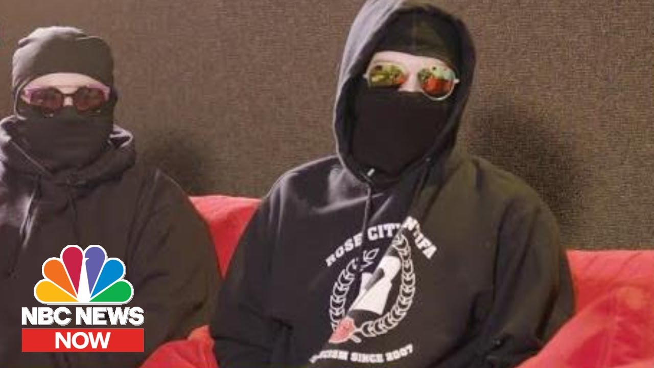Antifa Members Talk Protest Tactics: ‘We Don’t Depend On Cops’ | NBC News