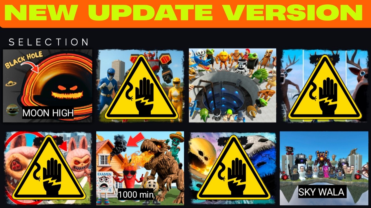 Nextbots In Playground Mod! All new Goo Goo Gaga original spider tank gadzilla boss memes!